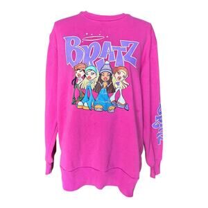 Bratz pink graphic crewneck sweatshirt size S